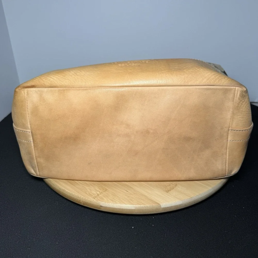 COACH Purse Vintage Signature Jacquard Canvas Leather Hobo Shoulder Bag 2156 Y2K - Picture 7 of 10